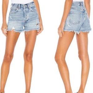 NWT Agolde Jaden Denim cutoff surreal jean distressed Shorts 32